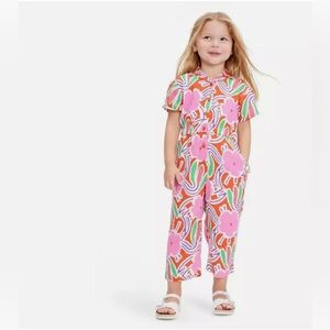 New Kids' Short Sleeve Flower Groove Red
Jumpsuit
Diane Von Furstenberg NWT